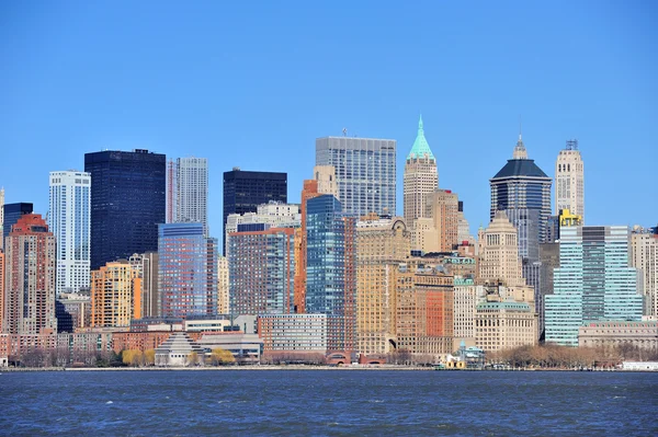 Wolkenkratzer von New York City Manhattan — Stockfoto