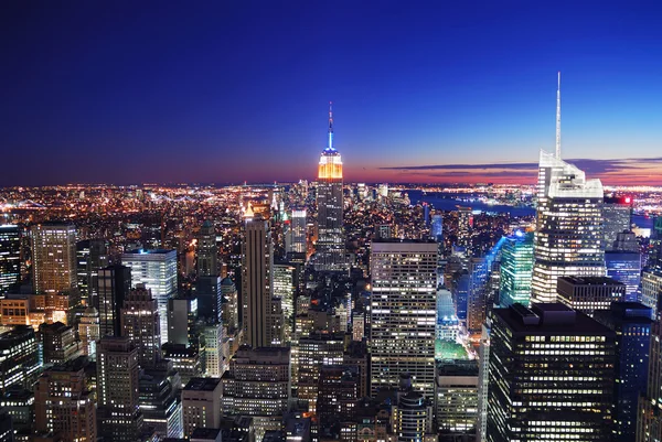 纽约市曼哈顿天际线 — 图库照片
