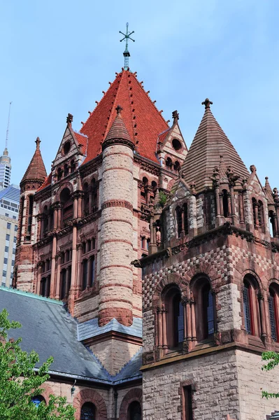 Boston igreja trindade — Fotografia de Stock
