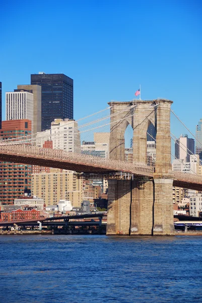 Νέα Υόρκη γέφυρα του Μπρούκλιν — Φωτογραφία Αρχείου