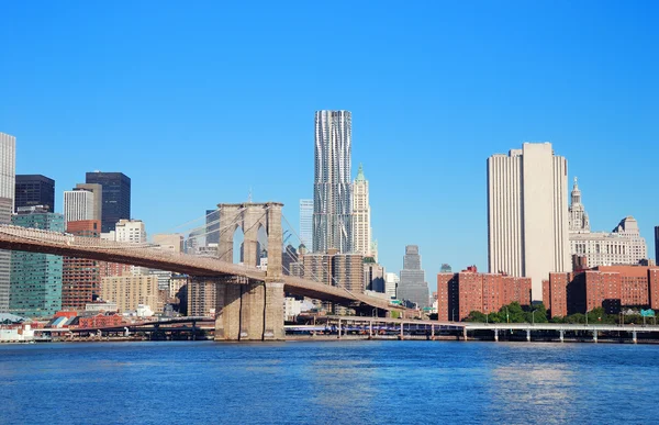 NUEVA YORK CIUDAD SOBRE HUDSON RIVER — Foto de Stock