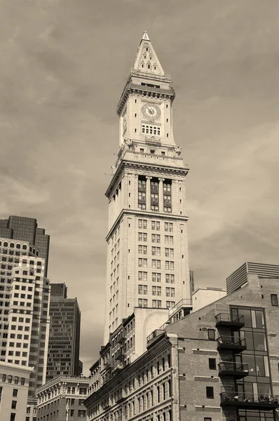 Boston aangepaste huis zwart-wit — Stockfoto