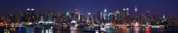 Πόλη της Νέας Υόρκης manhattan skyline Πανόραμα — Φωτογραφία Αρχείου