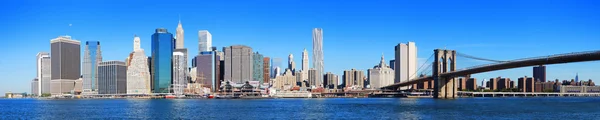 New York'un manhattan skyline panorama — Stok fotoğraf