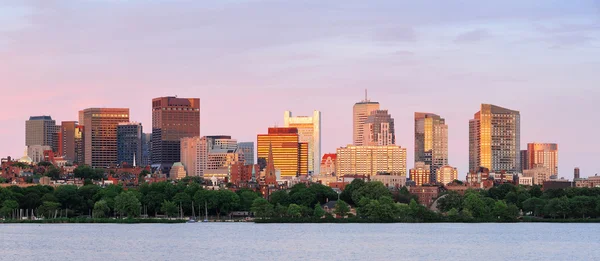 波士顿城市景观全景 — 图库照片