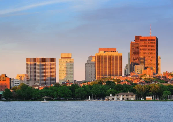 Boston zonsondergang — Stockfoto