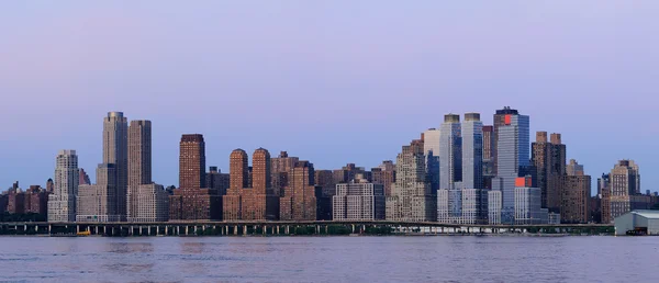 stock image Urban City skyline panorama at dusk