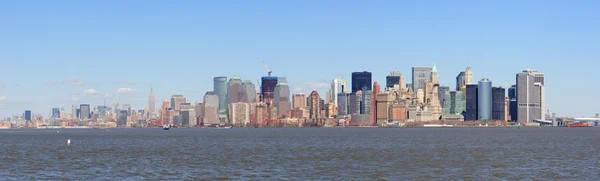 뉴욕시 맨하탄 다운 타운 스카이 라인의 파노라마 — 스톡 사진
