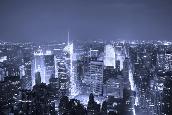 New York City Manhattan Times Square skyline vista aerea — Foto Stock