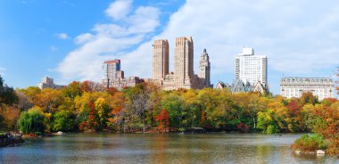 New York City Manhattan Central Park panorama clipart