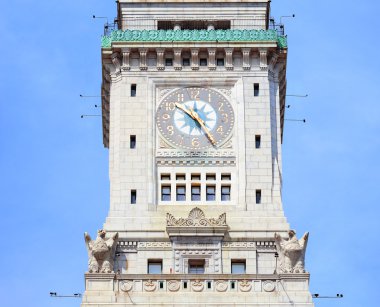 Boston Custom House closeup clipart