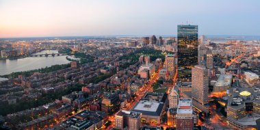 Boston sunset clipart