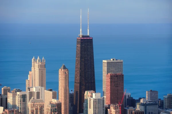 芝加哥鸟瞰图 — 图库照片
