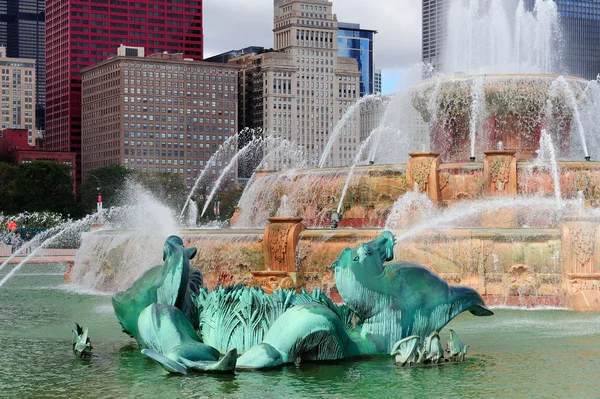 Chicago Buckingham Brunnen — Stockfoto