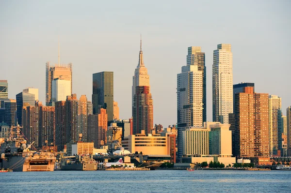 Zmierzch Manhattan — Zdjęcie stockowe