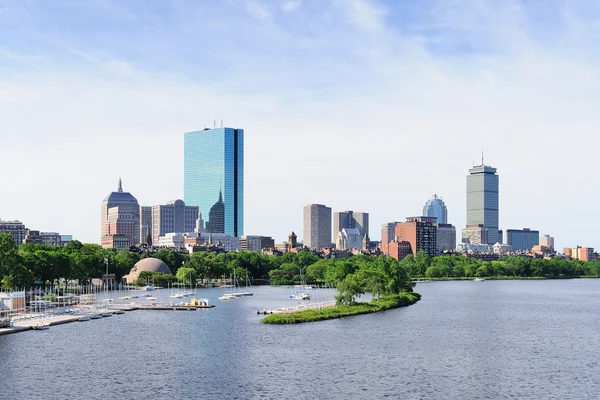 Boston city på morgonen — Stockfoto