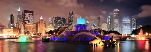 Chicago night scene — Stock Photo, Image