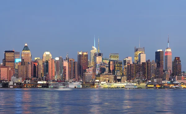 New Yorks manhattan waterfront — Stockfoto