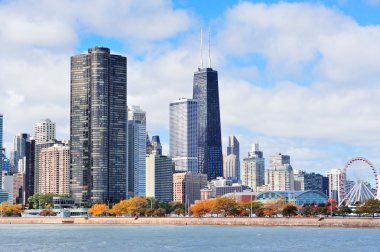 Chicago city urban skyline clipart