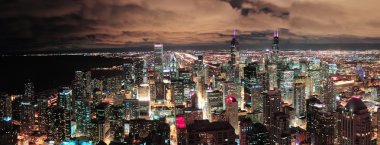 Chicago şehir manzarası panorama