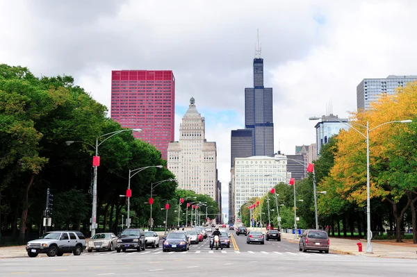 Chicago vista a la calle —  Fotos de Stock