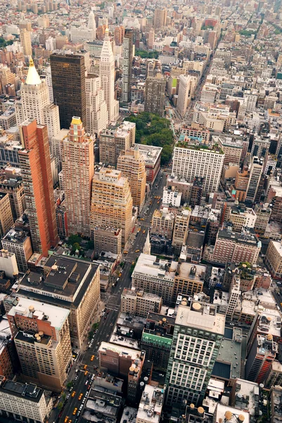 Вид с улицы Нью-Йорка — стоковое фото