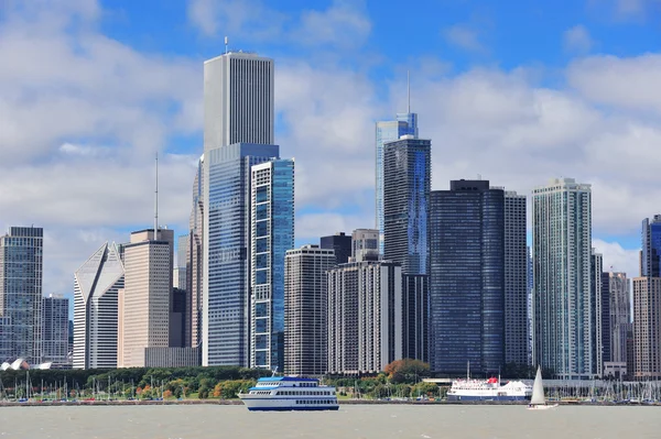 Stadtsilhouette von Chicago — Stockfoto