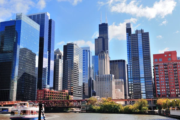 Chicago wolkenkrabbers — Stockfoto