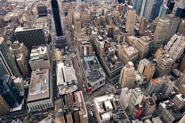 뉴욕 맨하탄 거리 조감도 — 스톡 사진