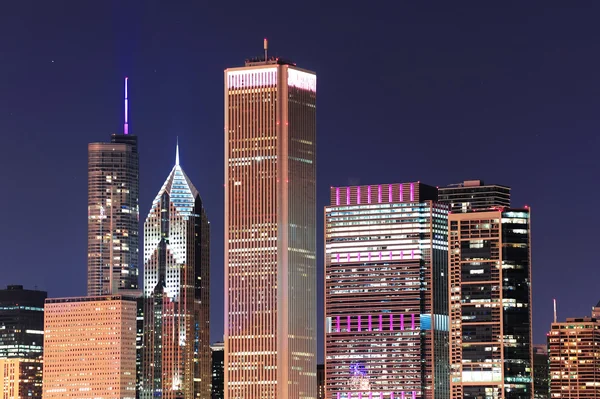 Chicago Skyline ved skumringen – stockfoto