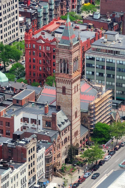 Boston street Flygfoto — Stockfoto