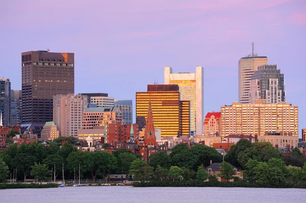 Sonnenuntergang in Boston — Stockfoto