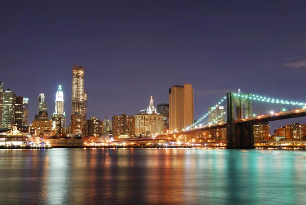 Manhattan urbain New York City skyline — Photo