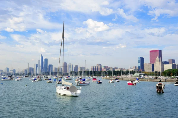 Chicago y el lago Michigan — Foto de Stock