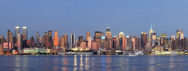New york city manhattan über hudson river — Stockfoto