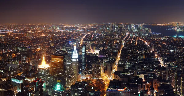 Letecký pohled na manhattan New york city — Stock fotografie