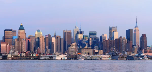 Nowym Jorku manhattan zachód panorama — Zdjęcie stockowe