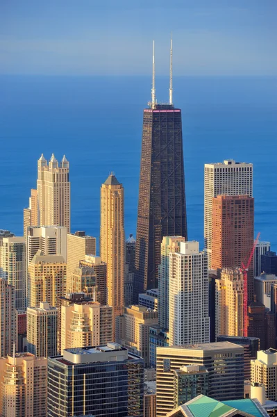 Вид с воздуха Чикаго — стоковое фото