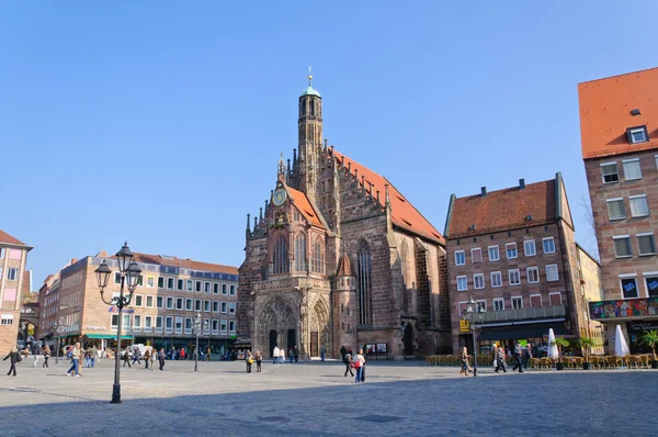 Frauenkirche (Iglesia de Nuestra Señora) en Nuremberg, Alemania —  Fotos de Stock