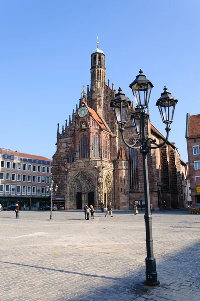 Frauenkirche (Iglesia de Nuestra Señora) en Nuremberg, Alemania —  Fotos de Stock