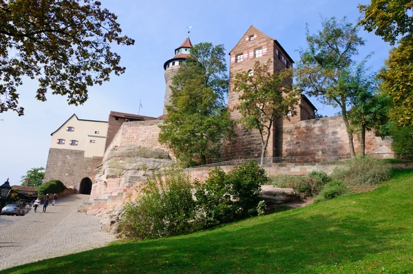 Norimberské hrad (Kaiserburg) — Stock fotografie