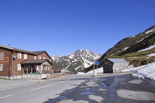 Oberalp pass in Switzerland. — Stock Photo, Image