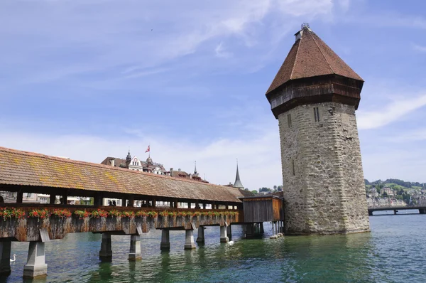 stock image Chapel Bridge in Lucerne, Switzerland