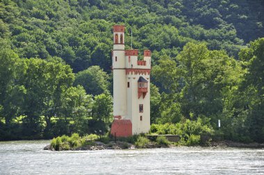 Mouse Tower near Bingen am Rhein clipart