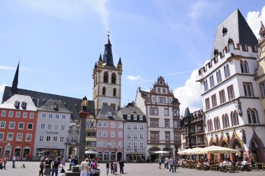 Main Market Place in Trier, Germany clipart