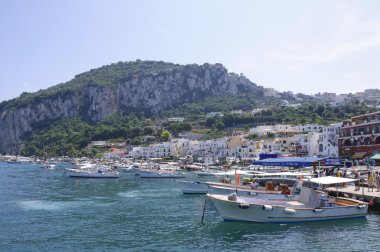 Marina Grande in Capri, Italy clipart