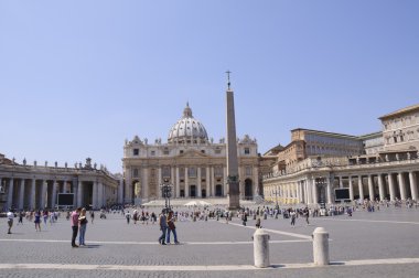 Vatikan şehir meydanında St.Peter