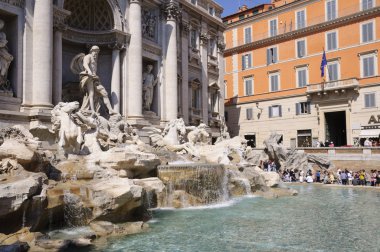 trevi Fountain Roma, İtalya 'da