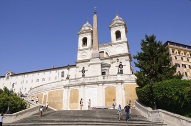 Piazza di Spagna in Rome, Italy clipart