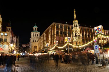 Nuremberg, Almanya Christkindlesmarkt (Noel pazarı)